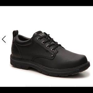 Men’s Skecher’s Relaxed Fit Oxford, Leather, Black, size 11